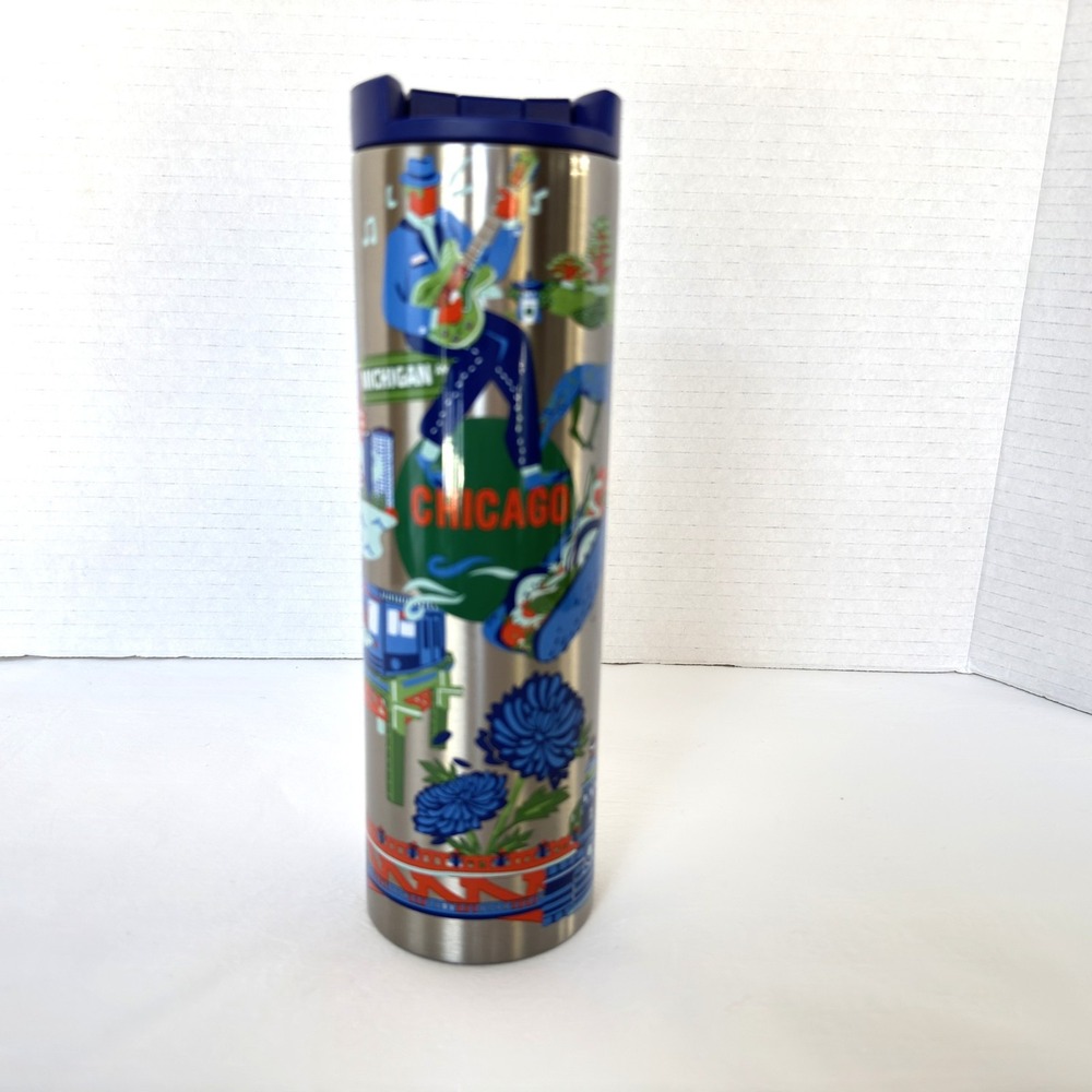 2024 Starbucks Discovery Series CHICAGO 16oz Stainless Steel Travel Tumbler